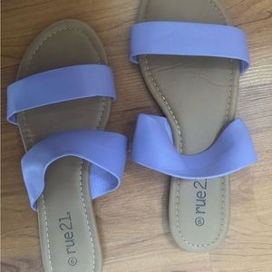 Purple sandals